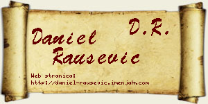 Daniel Raušević vizit kartica